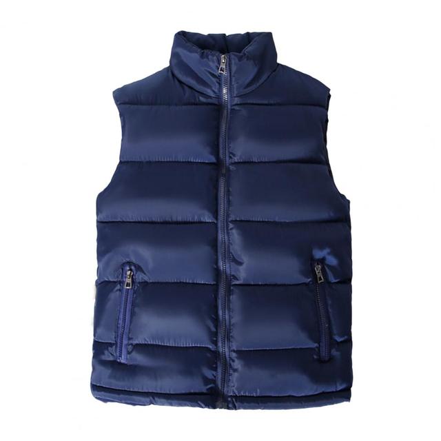 Men's Polyester Fiber Waistcoat for Casual Scenes
