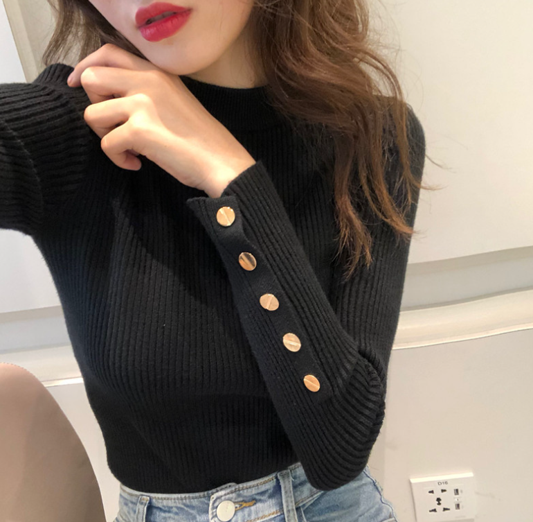 Long Sleeve Knitted Base Layer Top