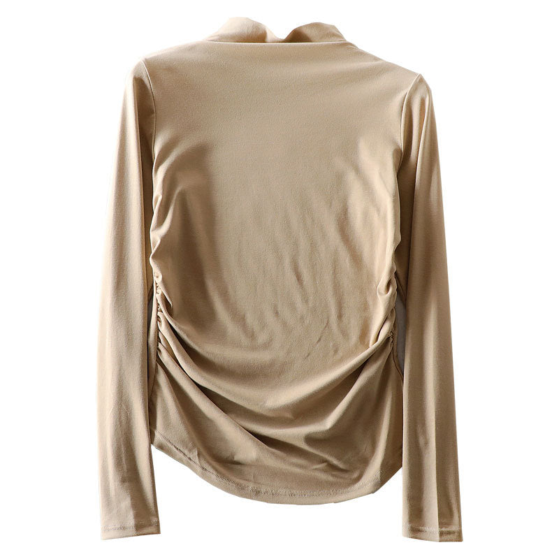 New Spring Autumn Slim Fit Turtleneck Long Sleeve Tee