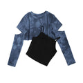 Tie Dyed Women's Short Sleeve Bottoming Shirt