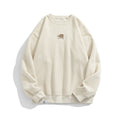 Men's Polar Fleece Round Neck Sweatshirt - Japanese Style