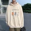 Perth Unisex Plus Size Cartoon Print Hooded Sweatshirt
