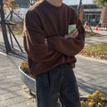 Men's Long Sleeve Solid Color Round Neck Sweater