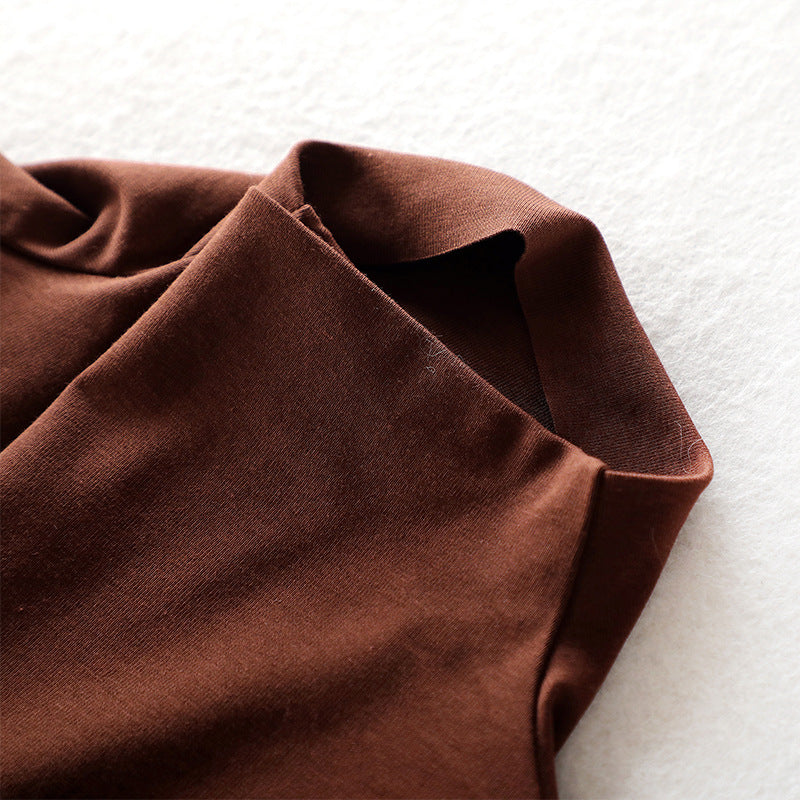 New Spring Autumn Slim Fit Turtleneck Long Sleeve Tee