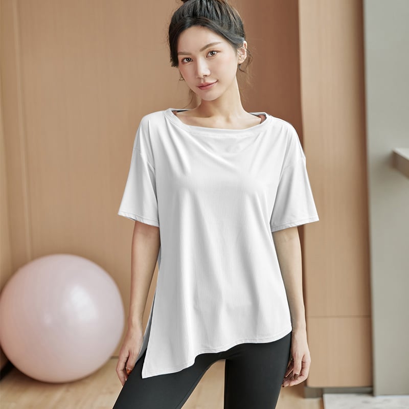 Women's Loose Fit Short Sleeve Sports T-shirt