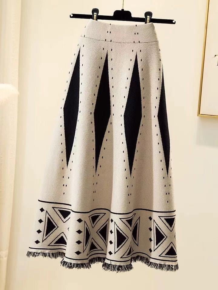 Plaid Long Dress for Women's Fashion Style