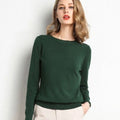 Women's Knitted Round Neck Sweater Top