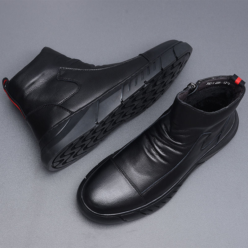 Men's High Top Casual Leather Martin Boots