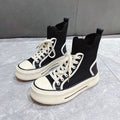 Knitted Breathable Martin Ankle Boots for Women