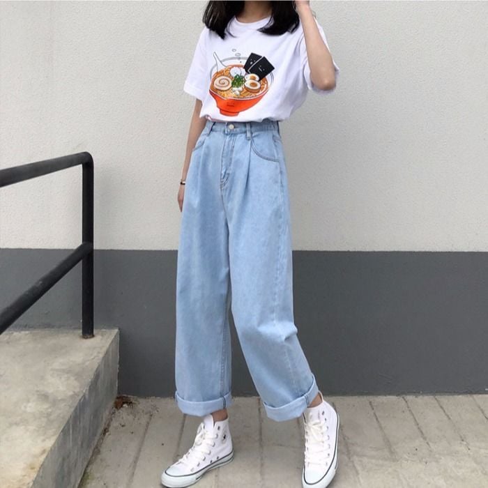 Korean Loose Style Jeans for Women - Autumn & Winter
