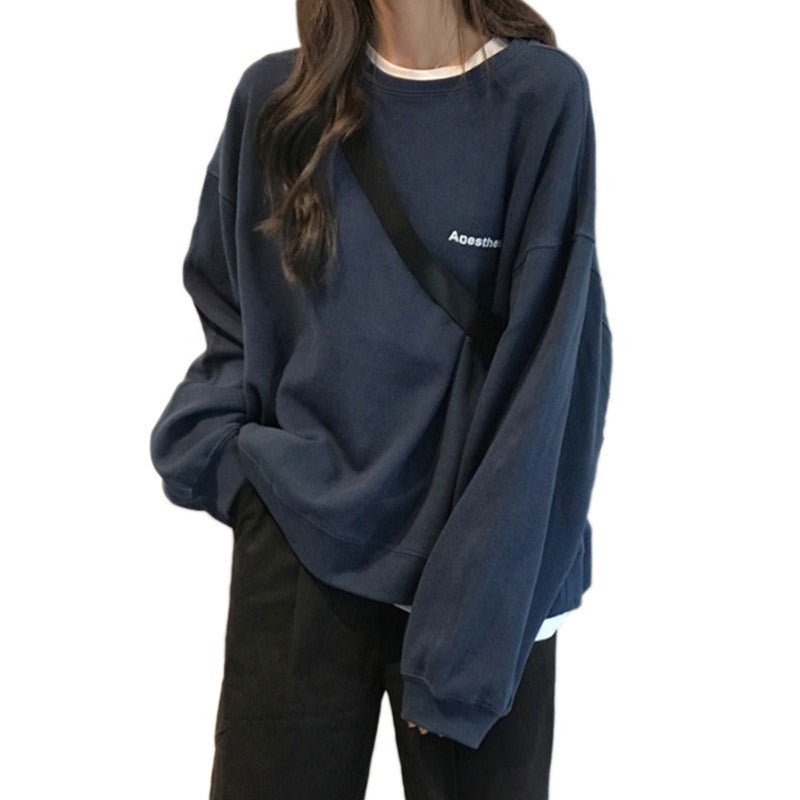 Autumn Loose Slim Long-Sleeved Sweatshirt for Women
