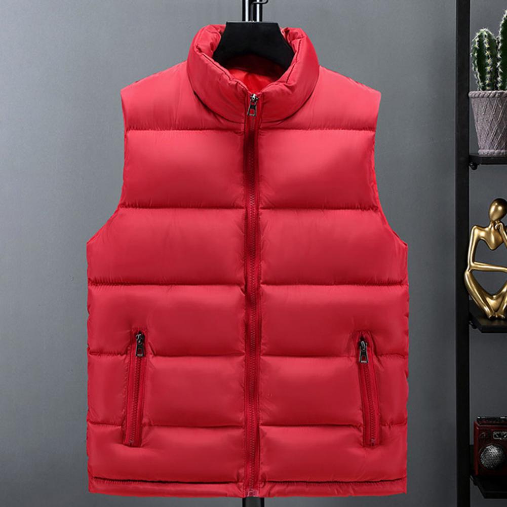 Men's Polyester Fiber Waistcoat for Casual Scenes