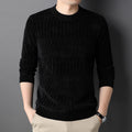 Men's Fleece Lined Chenille Sweater for Autumn/Winter