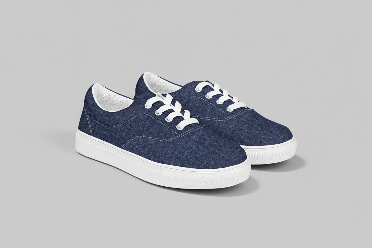 Urban Denim Low – Blue Denim Low-Top Sneakers Men’s