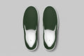 Urban Forest - Dark Green Slip-On Canvas Sneakers